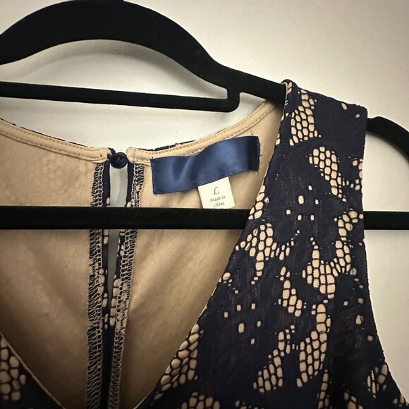 Francesca's Navy Lace Party Dress - Picture 2 of 2